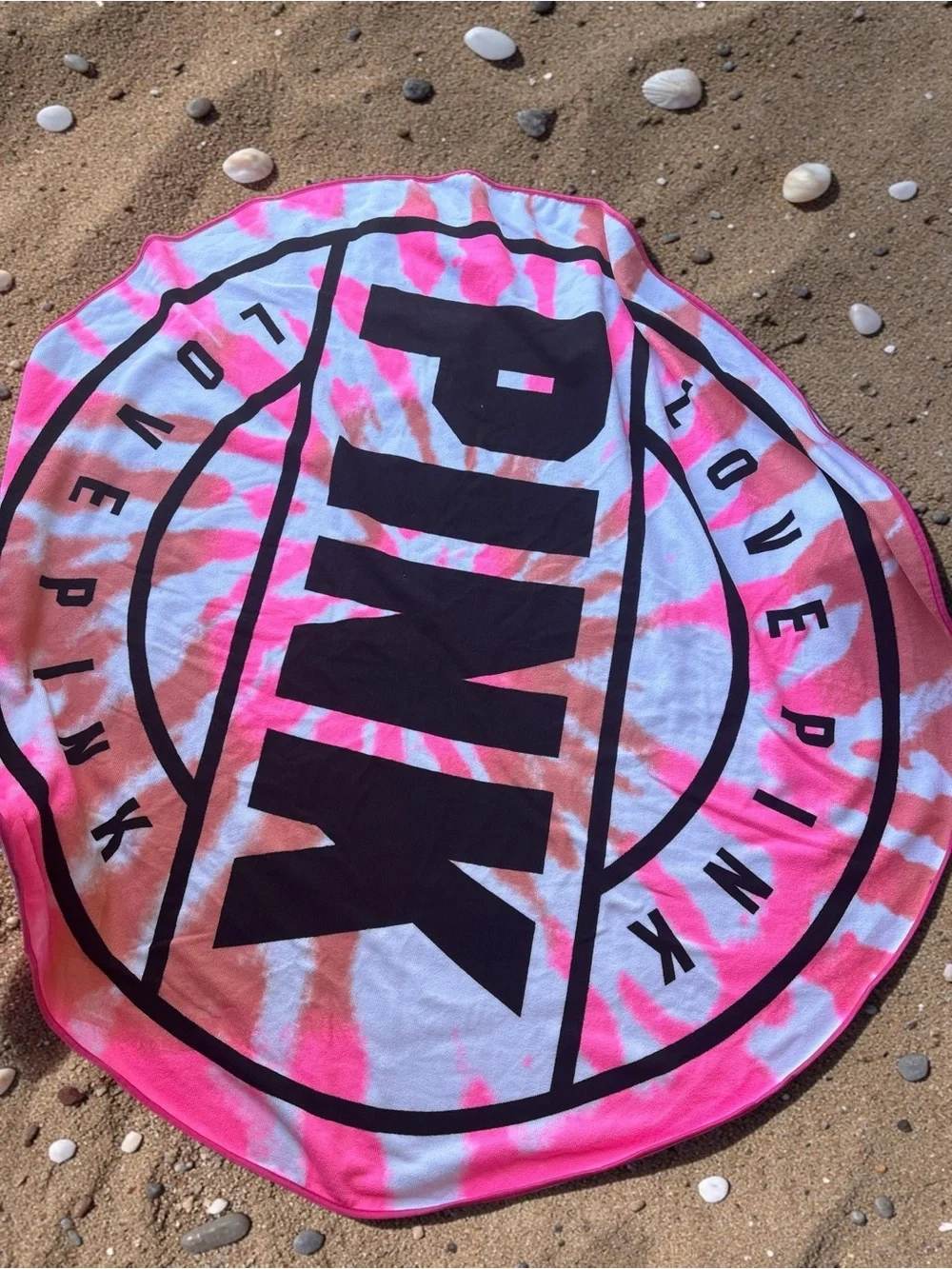 Victoria's Secret PINK Limited Edition item featuring a pink tie-dye pattern